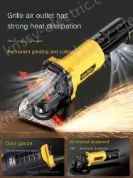 Slotted 1200W rear switch metal cutting and grinding