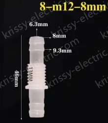 8-M12-8-Feed-through plastic connectors