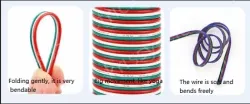 LED light connecting cable 20AWG*2 and (21/0.16TS)