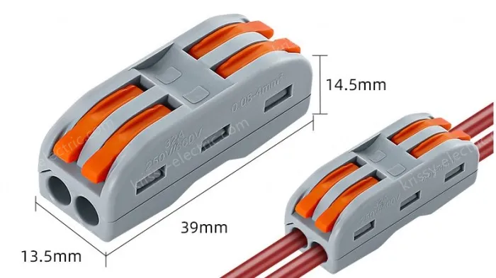 Fast splitter Two-in, two-out conventional orange without holes