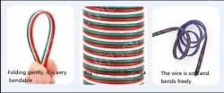 LED light connecting cable 26AWG*6 and (7/0.12TS)
