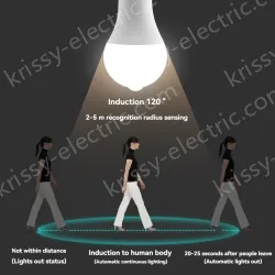 LED human body sensor light bulb-12W