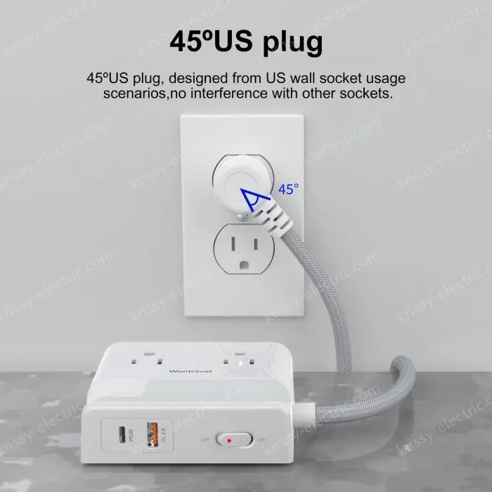 New Design 20W PD US Power Strip